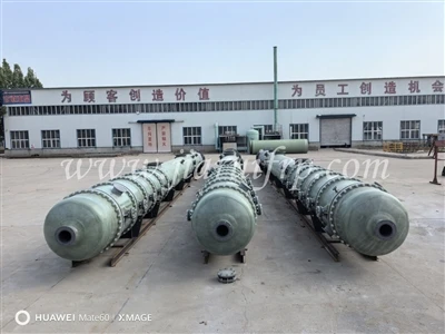 Успішно поставила башта Bubble для GRP для індійського проекту Chlor-Alcali